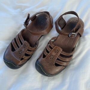 Keen Brown Leather Sandals